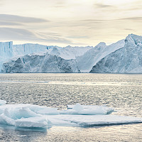 Buy canvas prints of The Kangia Icefjord by Richard Burdon