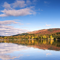 Buy canvas prints of Autumn Colour on the banks of Loch Lomond by Richard Burdon