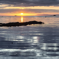 Buy canvas prints of Lochmaddy Sunrise by Richard Burdon