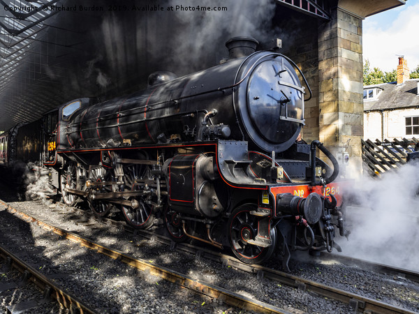 A Thompson Class Loco at Pickering Station Picture Board by Richard Burdon