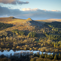 Buy canvas prints of  Burrator reservoir by simon pither