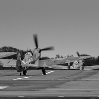 Buy canvas prints of  Spitfires at Biggin Hill Airfield by Stephen Gurman