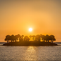 Buy canvas prints of sunset island by Gail Johnson