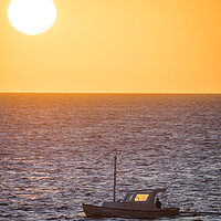 Buy canvas prints of Fishing at sunset  by Gail Johnson