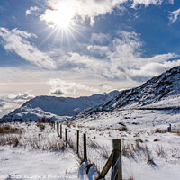 Buy canvas prints of Winter in Snowdonia after a fall of snow  by Gail Johnson