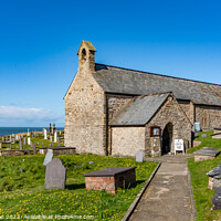 Buy canvas prints of Llanbadrig St Patrick on the isle of anglesey coastal path  by Gail Johnson