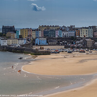 Buy canvas prints of Virws around the seasie town to Tenby, South Wales by Gail Johnson