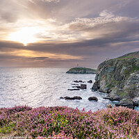 Buy canvas prints of South Stack Lighthouse at sunset  by Gail Johnson