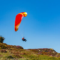 Buy canvas prints of Views around Conwy Mountain and some paragliders by Gail Johnson
