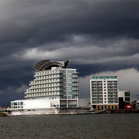 Buy canvas prints of Cardiff Bay and St David's Hotel by Gail Johnson