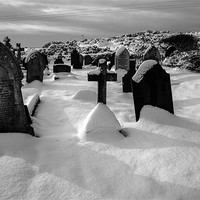 Buy canvas prints of Graveyard in Snow by Gail Johnson