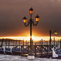 Buy canvas prints of Sunrise Venice by Gail Johnson