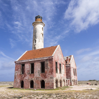 Buy canvas prints of Klien Curacao - old lighthouse by Gail Johnson