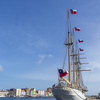 Buy canvas prints of  Tall ship in curacao by Gail Johnson