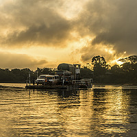 Buy canvas prints of Essequibo river ferry by Gail Johnson