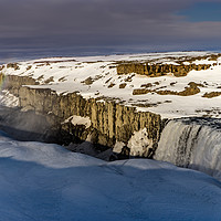 Buy canvas prints of Icelandic Views - waterfalls by Gail Johnson
