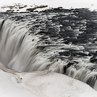 Buy canvas prints of Icelandic Views - waterfalls by Gail Johnson