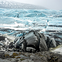 Buy canvas prints of Icelandic Views - Svínafellsjökull glacier  by Gail Johnson