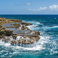 Buy canvas prints of   Shete Boka National park Curacao views by Gail Johnson