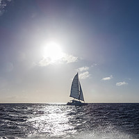 Buy canvas prints of Sailing on the high seas  Curacao Views by Gail Johnson