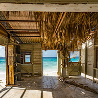 Buy canvas prints of Beach Views around the small Caribbean island of C by Gail Johnson