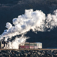 Buy canvas prints of Ffestiniog & Welsh Highland steam train going over by Gail Johnson