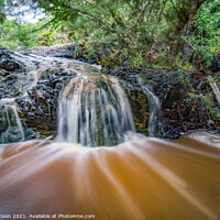 Buy canvas prints of A stream making a small waterfall  by Gail Johnson