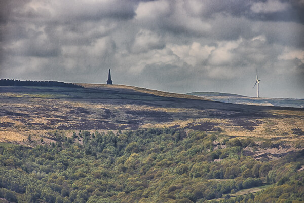 Stoodley Pike from Mount Tabor - Halifax Picture Board by Glen Allen