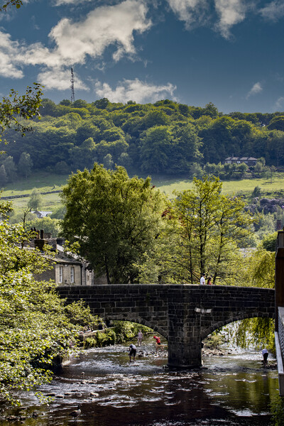 A Summer Afternoon in Hebdon Bridge West Yorkshire Picture Board by Glen Allen