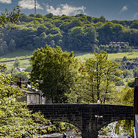 Buy canvas prints of A Summer Afternoon in Hebdon Bridge West Yorkshire by Glen Allen