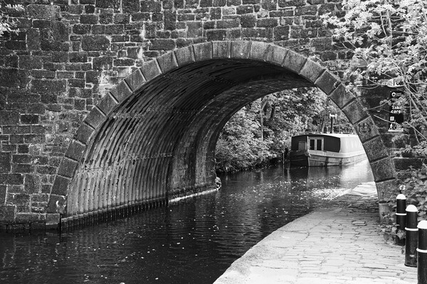 Sowerby Bridge Canal Picture Board by Glen Allen