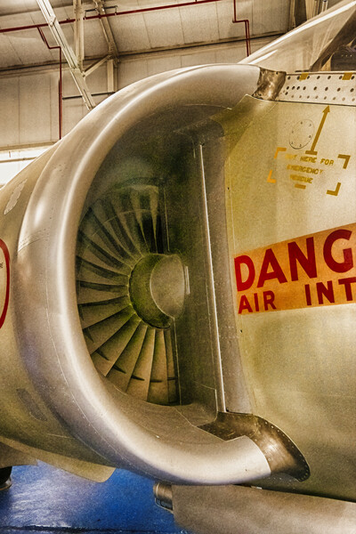 Danger - Air Intake  Picture Board by Glen Allen