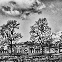 Buy canvas prints of Heaton House, Heaton Park Manchester Stylised Finish Mono High Contrast by Glen Allen