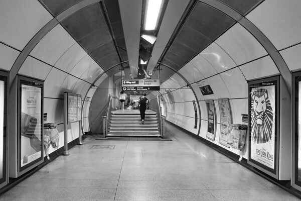 London Bridge Underground Station Picture Board by Glen Allen