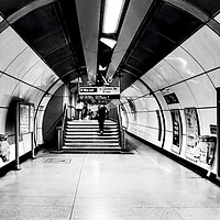 Buy canvas prints of London Underground 02 High Contrast by Glen Allen