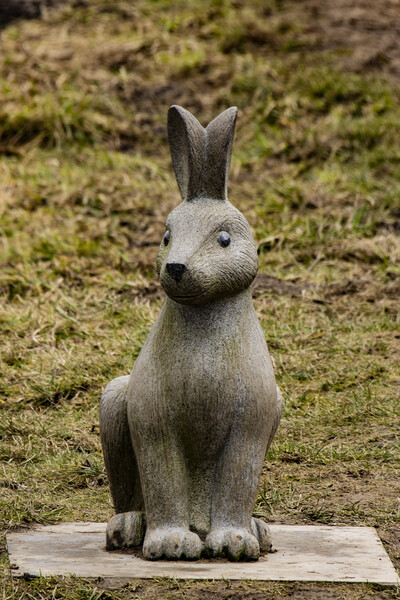 Hare Sculpture  Picture Board by Glen Allen