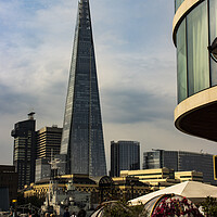 Buy canvas prints of The Shard from North Bank by Glen Allen