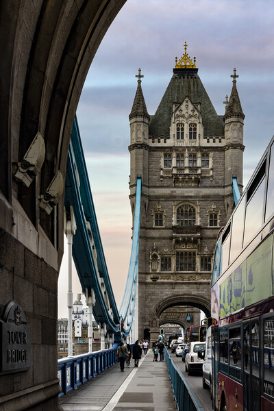 On Tower Bridge Picture Board by Glen Allen