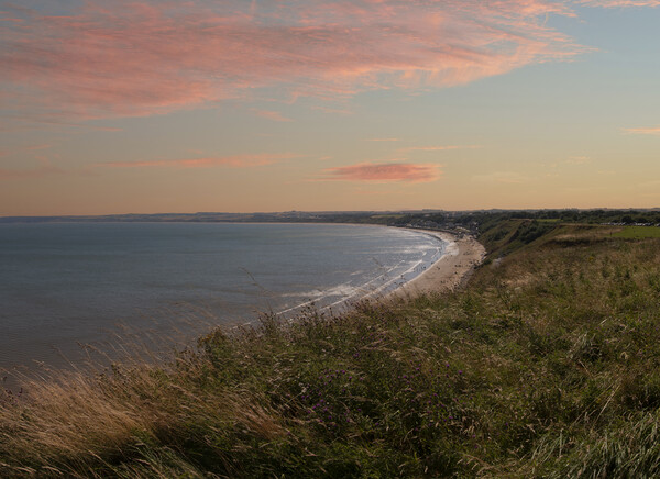 View from Filey Brigg Picture Board by Glen Allen