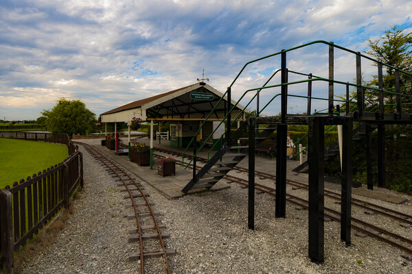 Orchard Farm Lakeside Railway Station Picture Board by Glen Allen