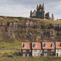 Buy canvas prints of Whitby Cliffs - Panoramic  by Glen Allen