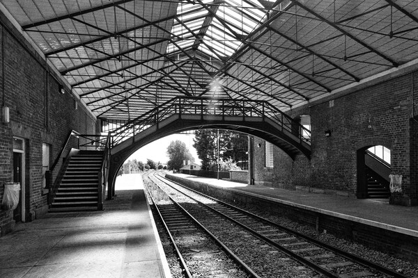 Filey Train Station Picture Board by Glen Allen