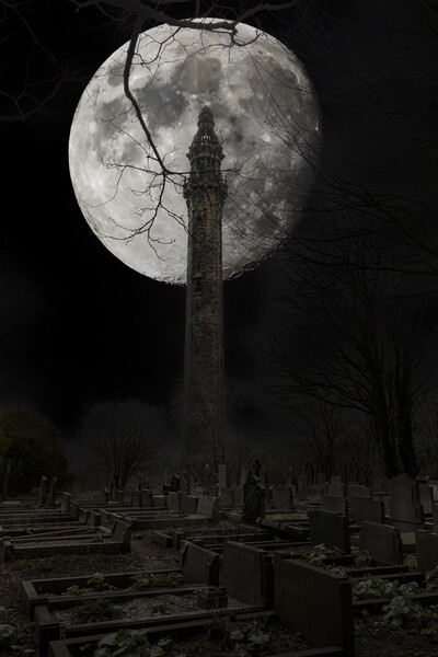 Wainhouse Tower Digital Art Picture Board by Glen Allen