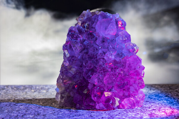 Purple Crystals Picture Board by Glen Allen