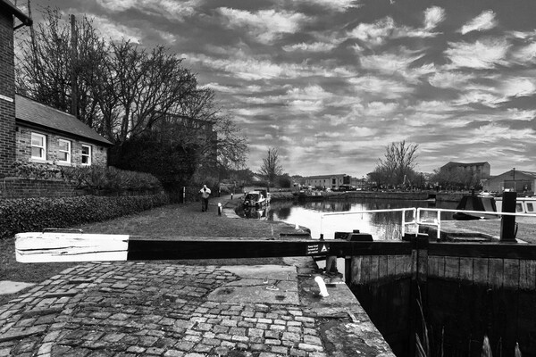 Brighouse Canal Basin Picture Board by Glen Allen