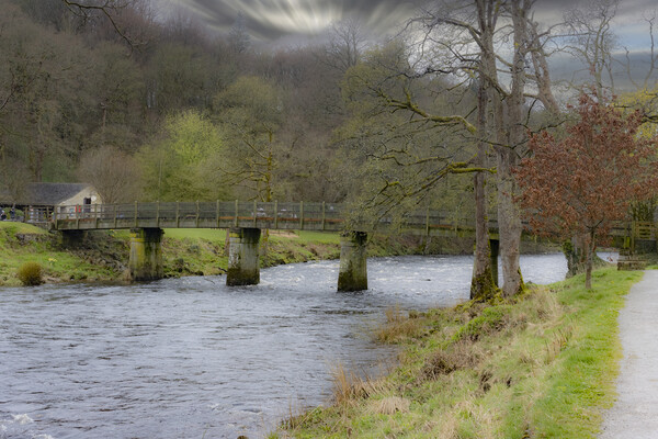 Bridge over River Wharfe - Bolton Abbey Estate  Picture Board by Glen Allen