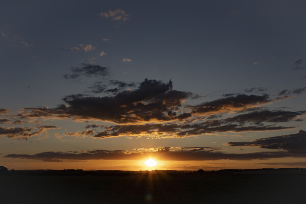 Majestic Sunset Cloudscape Picture Board by Glen Allen