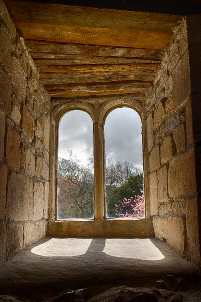 Skipton Castle - Views Through Medieval Windows 04 Picture Board by Glen Allen