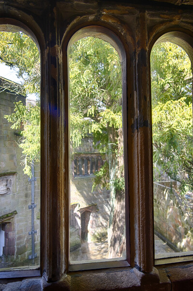 Skipton Castle - Views Through Medieva Windows 06l  Picture Board by Glen Allen