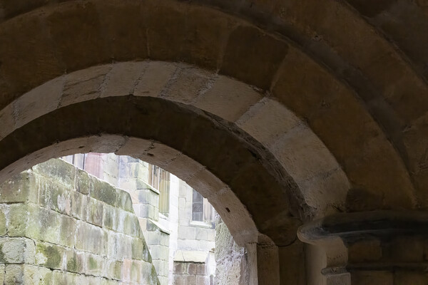 Skipton Castle Archway Picture Board by Glen Allen